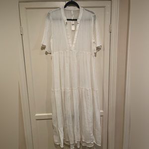 Anthropologie maxi dress - Size M - White Sheer